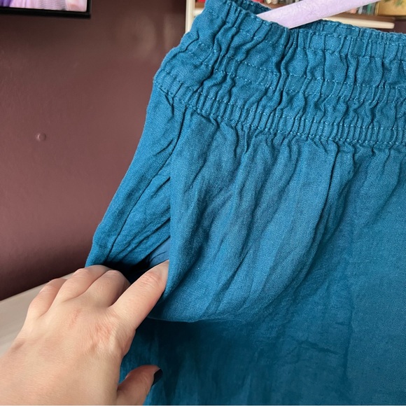 NWT Anthropologie Somerset Linen Pull On Pants Medium - Picture 5 of 7